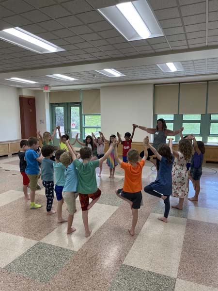Students Doing Yoga